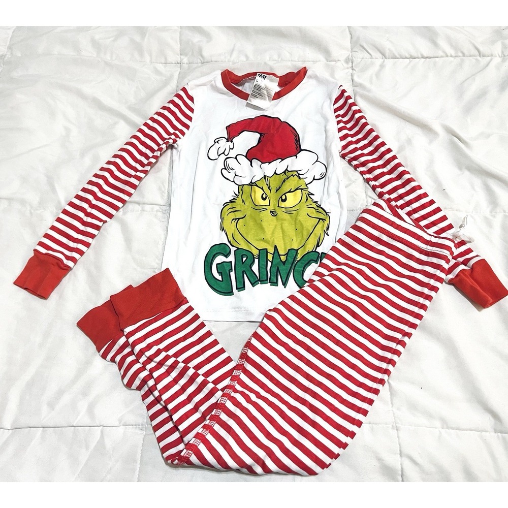 Kids Grinch Pajamas H&M Size 7